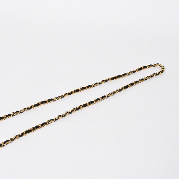CHANEL シャネル ミニマトラッセ 14cm ショルダーバッグ 1番台 ラムスキン ブラック ゴールド金具 美品 中古 4a008936