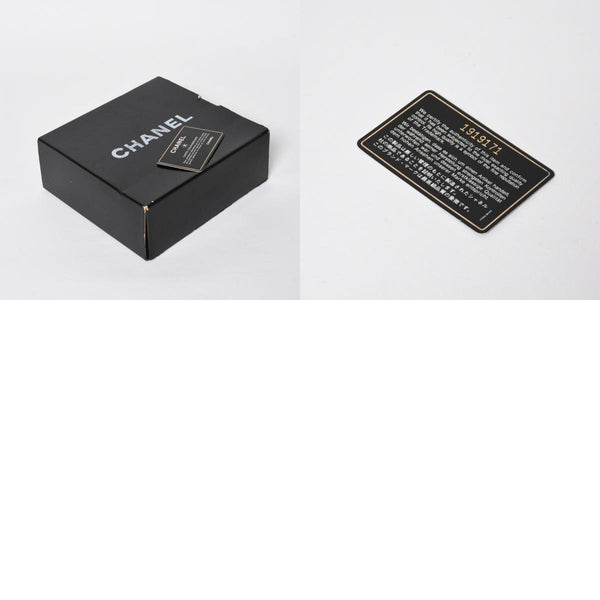 CHANEL シャネル ミニマトラッセ 14cm ショルダーバッグ 1番台 ラムスキン ブラック ゴールド金具 美品 中古 4a008936
