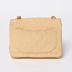 CHANEL Mini Matelasse 17 S Flap S Chain Shoulder Bag A01115 2nd Series Coco Mark Canvas Good Condition Used 4a008917
