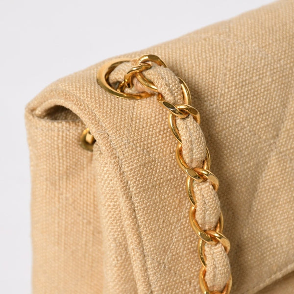 CHANEL Mini Matelasse 17 S Flap S Chain Shoulder Bag A01115 2nd Series Coco Mark Canvas Good Condition Used 4a008917