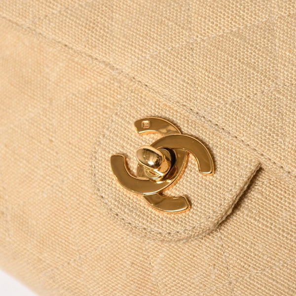 CHANEL Mini Matelasse 17 S Flap S Chain Shoulder Bag A01115 2nd Series Coco Mark Canvas Good Condition Used 4a008917