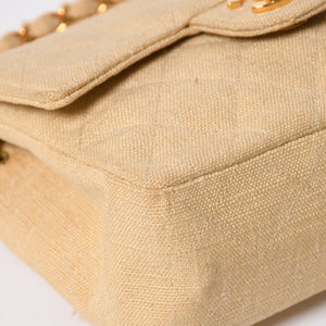 CHANEL Mini Matelasse 17 S Flap S Chain Shoulder Bag A01115 2nd Series Coco Mark Canvas Good Condition Used 4a008917