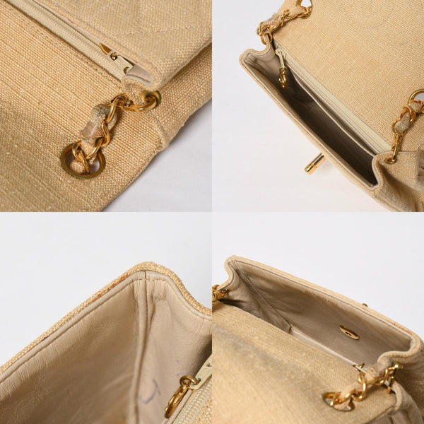 CHANEL Mini Matelasse 17 S Flap S Chain Shoulder Bag A01115 2nd Series Coco Mark Canvas Good Condition Used 4a008917