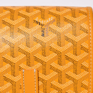 Like new GOYARD Shoulder bag Belvedere MM Herringbone coated canvas Yellow Silver hardware Used 4a009045
