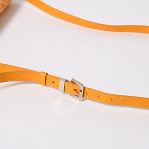 Like new GOYARD Shoulder bag Belvedere MM Herringbone coated canvas Yellow Silver hardware Used 4a009045