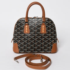 Very good condition GOYARD Goyard handbag Vendome mini herringbone 2WAY handbag shoulder bag silver hardware used 4a009036