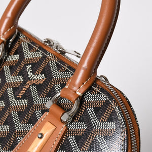 Very good condition GOYARD Goyard handbag Vendome mini herringbone 2WAY handbag shoulder bag silver hardware used 4a009036