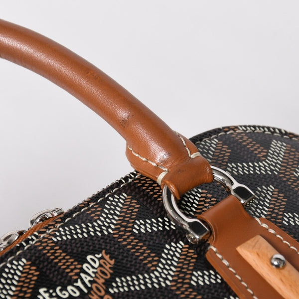 Very good condition GOYARD Goyard handbag Vendome mini herringbone 2WAY handbag shoulder bag silver hardware used 4a009036