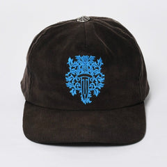 CHROME HEARTS Vine Dagger Trucker Cap ONE SIZE 53-60cm Corduroy Black Blue Embroidery Good Condition Used 4a008858