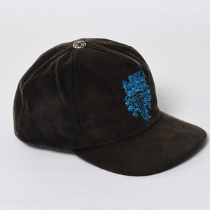 CHROME HEARTS Vine Dagger Trucker Cap ONE SIZE 53-60cm Corduroy Black Blue Embroidery Good Condition Used 4a008858