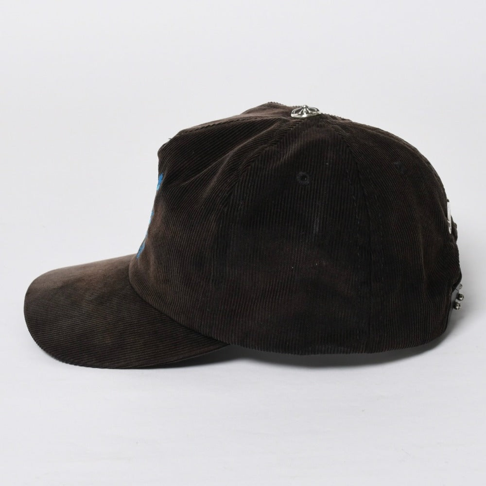 CHROME HEARTS Vine Dagger Trucker Cap ONE SIZE 53-60cm Corduroy Black Blue Embroidery Good Condition Used 4a008858
