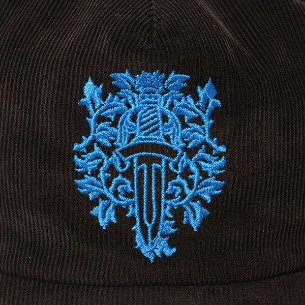 CHROME HEARTS Vine Dagger Trucker Cap ONE SIZE 53-60cm Corduroy Black Blue Embroidery Good Condition Used 4a008858