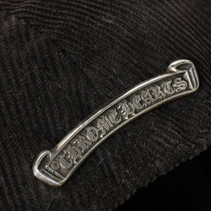 CHROME HEARTS Vine Dagger Trucker Cap ONE SIZE 53-60cm Corduroy Black Blue Embroidery Good Condition Used 4a008858