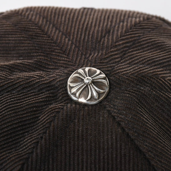 CHROME HEARTS Vine Dagger Trucker Cap ONE SIZE 53-60cm Corduroy Black Blue Embroidery Good Condition Used 4a008858
