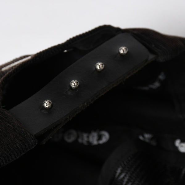 CHROME HEARTS Vine Dagger Trucker Cap ONE SIZE 53-60cm Corduroy Black Blue Embroidery Good Condition Used 4a008858