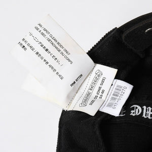 CHROME HEARTS Vine Dagger Trucker Cap ONE SIZE 53-60cm Corduroy Black Blue Embroidery Good Condition Used 4a008858