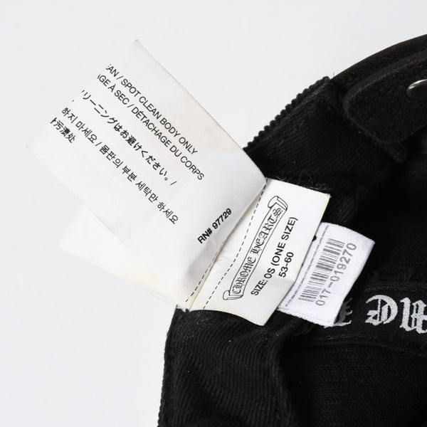 CHROME HEARTS Vine Dagger Trucker Cap ONE SIZE 53-60cm Corduroy Black Blue Embroidery Good Condition Used 4a008858
