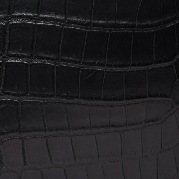 Like new BOTTEGAVENETA Intrecciato clutch bag black matte black hardware leather used 4a008933