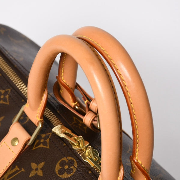 極美品 LOUIS VUITTON ルイヴィトン ボストンバッグ キーポルバンドリエール45 モノグラム M41418 ブラウン ゴールド金具 中古 4a008931