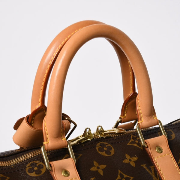 極美品 LOUIS VUITTON ルイヴィトン ボストンバッグ キーポルバンドリエール45 モノグラム M41418 ブラウン ゴールド金具 中古 4a008931