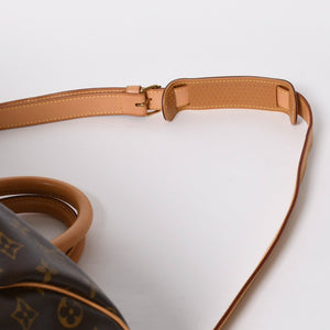 極美品 LOUIS VUITTON ルイヴィトン ボストンバッグ キーポルバンドリエール45 モノグラム M41418 ブラウン ゴールド金具 中古 4a008931