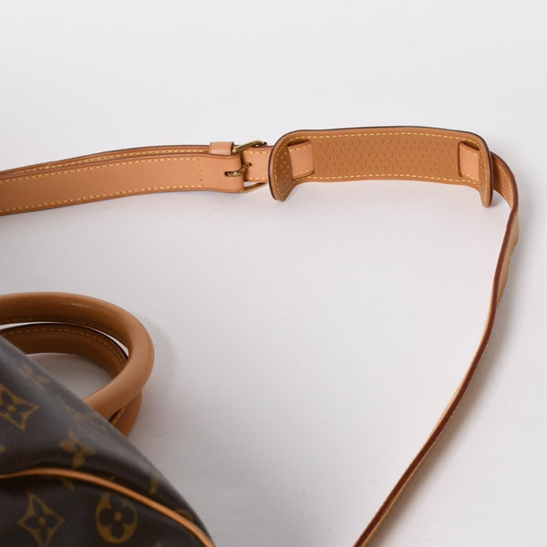 極美品 LOUIS VUITTON ルイヴィトン ボストンバッグ キーポルバンドリエール45 モノグラム M41418 ブラウン ゴールド金具 中古 4a008931