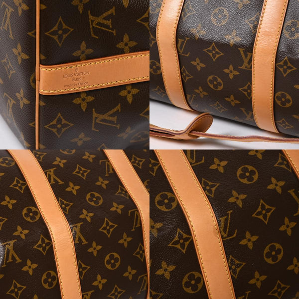 極美品 LOUIS VUITTON ルイヴィトン ボストンバッグ キーポルバンドリエール45 モノグラム M41418 ブラウン ゴールド金具 中古 4a008931