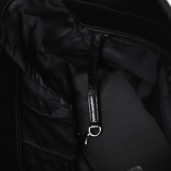 新品同様 希少品 CHANEL シャネル トートバッグ パリビアリッツ イタリア製 コーティングキャンバス レザー 黒 ブラック 11番台 中古 4a008373