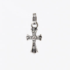 新品未使用 CHROME HEARTS クロムハーツ CHRM CH CRS BBY FAT CHクロス ベイビーファットクロス チャーム 重量1.76g パヴェダイヤ 中古 4a009014