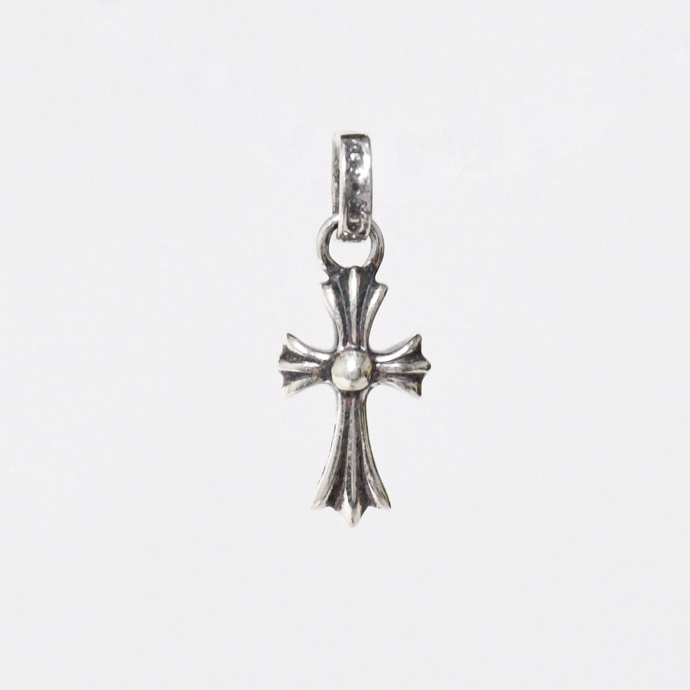 新品未使用 CHROME HEARTS クロムハーツ CHRM CH CRS BBY FAT CHクロス ベイビーファットクロス チャーム 重量1.76g パヴェダイヤ 中古 4a009014