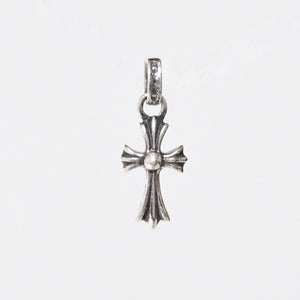 新品未使用 CHROME HEARTS クロムハーツ CHRM CH CRS BBY FAT CHクロス ベイビーファットクロス チャーム 重量1.76g パヴェダイヤ 中古 4a009014