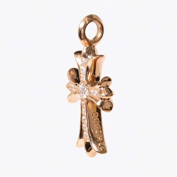 新品未使用 CHROME HEARTS クロムハーツ 22K CHRM TINY CH CRS 22K タイニー CHクロス チャーム 重量約10.74g パヴェダイヤ 中古 4a009013