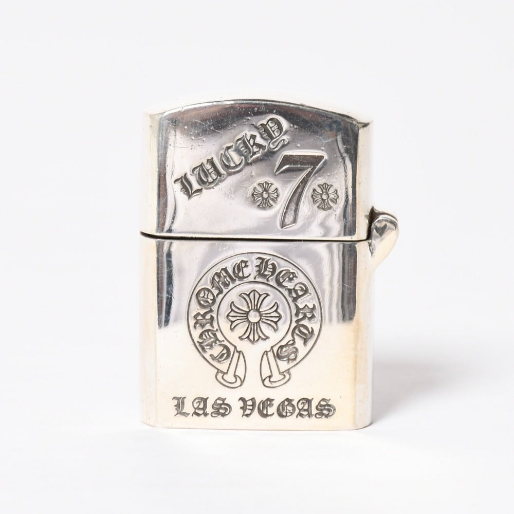 CHROME HEARTS クロムハーツ ZIPPO LIGHTERZ-V7 ジッポライター 重量約143.59g LUCKY 7 ラスベガス限定 シルバー925 美品 中古 4a009004
