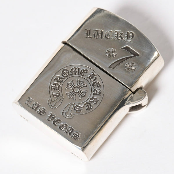CHROME HEARTS クロムハーツ ZIPPO LIGHTERZ-V7 ジッポライター 重量約143.59g LUCKY 7 ラスベガス限定 シルバー925 美品 中古 4a009004