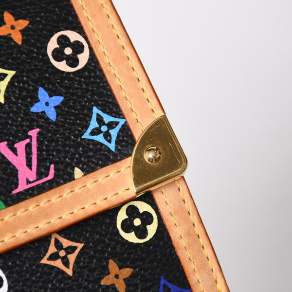 Very Good Condition LOUIS VUITTON Wallet Portomonebier Cult Credit M92983 Monogram Multicolor White Takashi Murakami Gold Hardware Used 4a009072