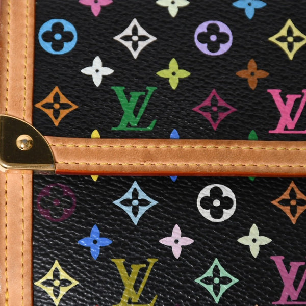 Very Good Condition LOUIS VUITTON Wallet Portomonebier Cult Credit M92983 Monogram Multicolor White Takashi Murakami Gold Hardware Used 4a009072
