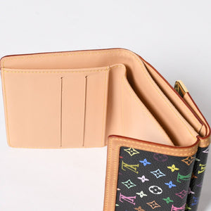 Very Good Condition LOUIS VUITTON Wallet Portomonebier Cult Credit M92983 Monogram Multicolor White Takashi Murakami Gold Hardware Used 4a009072