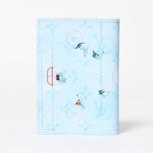New and unused LOUIS VUITTON Couverture Passport Cover M2B213 Monogram Blue Hockey Used 4a009007