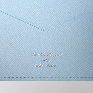 New and unused LOUIS VUITTON Couverture Passport Cover M2B213 Monogram Blue Hockey Used 4a009007