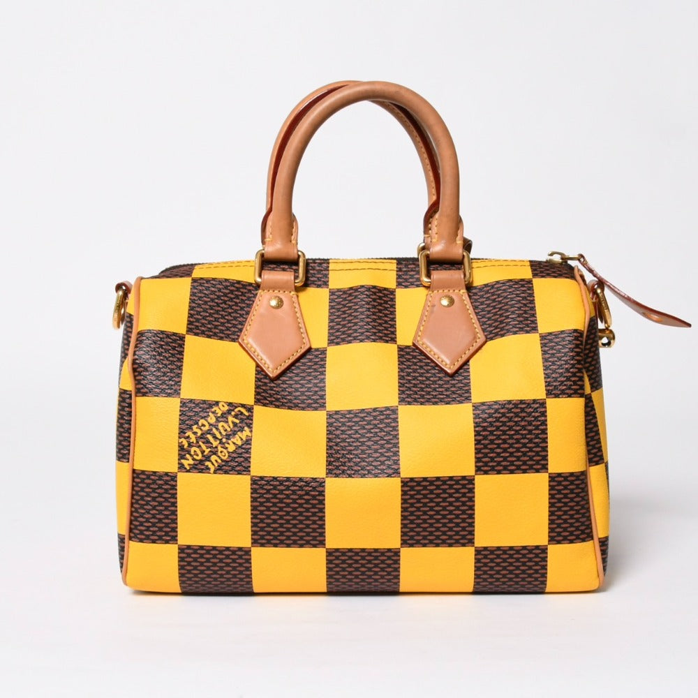 Very Good Condition LOUIS VUITTON Speedy Bandouliere 25 2WAY Bag N40584 Damier Pop Pharrell Williams Used 4a009081