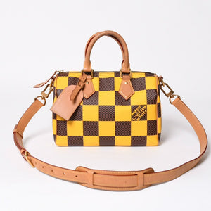 Very Good Condition LOUIS VUITTON Speedy Bandouliere 25 2WAY Bag N40584 Damier Pop Pharrell Williams Used 4a009081