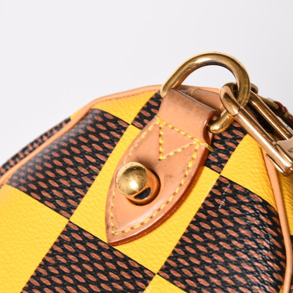 Very Good Condition LOUIS VUITTON Speedy Bandouliere 25 2WAY Bag N40584 Damier Pop Pharrell Williams Used 4a009081