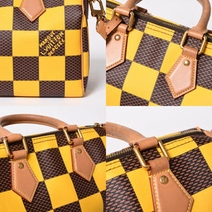 Very Good Condition LOUIS VUITTON Speedy Bandouliere 25 2WAY Bag N40584 Damier Pop Pharrell Williams Used 4a009081