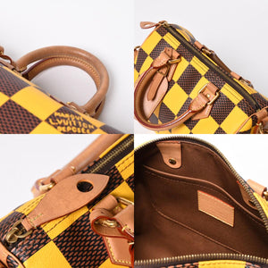 Very Good Condition LOUIS VUITTON Speedy Bandouliere 25 2WAY Bag N40584 Damier Pop Pharrell Williams Used 4a009081
