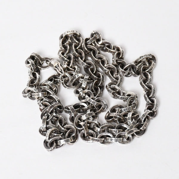 新品未使用品 CHROME HEARTS クロムハーツ 20inch NKLC PAPER CHAIN ネックレス ペーパーチェーン 重量約32.14g 20インチ シルバー925 中古 4a009012
