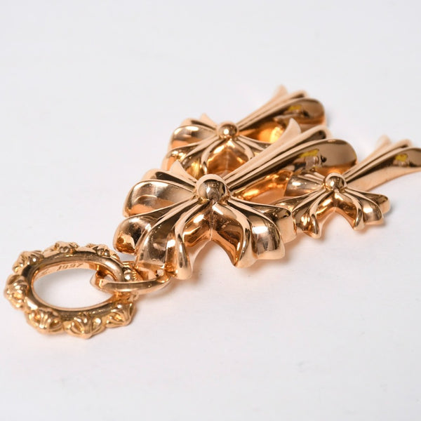 新品未使用 CHROME HEARTS クロムハーツ 22K 3CH LARGE CROSS 22K 3CH トリプルクロスラージ ペンダントトップ 重量約239.22g 22KYG 中古 4a009096