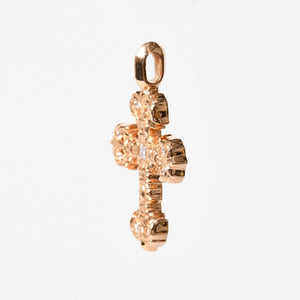 新品未使用 CHROME HEARTS クロムハーツ 22K CHARM FILIGREE CROSS TINY フィリグリークロス タイニー チャーム 重量約8.38g 中古 4a009100