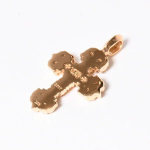 新品未使用 CHROME HEARTS クロムハーツ 22K CHARM FILIGREE CROSS TINY フィリグリークロス タイニー チャーム 重量約8.38g 中古 4a009100