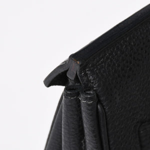 極美品 HERMES エルメス BIRKIN バーキン35 ブラック シルバー金具 トゴハンドバッグ □F刻印 中古 4a009121