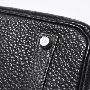 極美品 HERMES エルメス BIRKIN バーキン35 ブラック シルバー金具 トゴハンドバッグ □F刻印 中古 4a009121